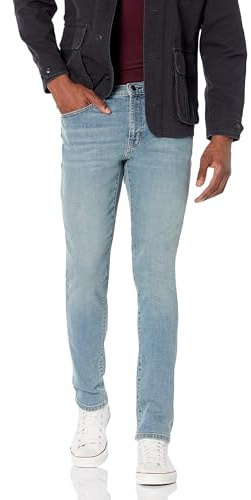 Amazon Essentials Jean Stretch Coupe Skinny - couleurs abandonnées Homme, Bleu Clair Vintage, 32W / 29L
