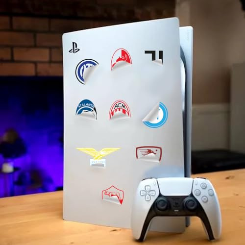 Adesivo per Consolle in vinile senza fondo squadre calcio - Personalizza la tua P.S.5 e controller (Atalanta, Bari, Inter, Juve, Lazio, Milan, Napoli, Roma, Salernitana, Torino)- Kamiustore