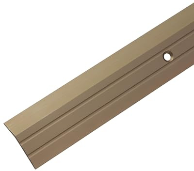 Gedotec Aluminium Transition Profile Perforated End Profile Aluminium | Foot Floor Strip Height Adjustment | Compensation Profile Bronze Anodised | Cover Strip 90 cm | 1 Piece