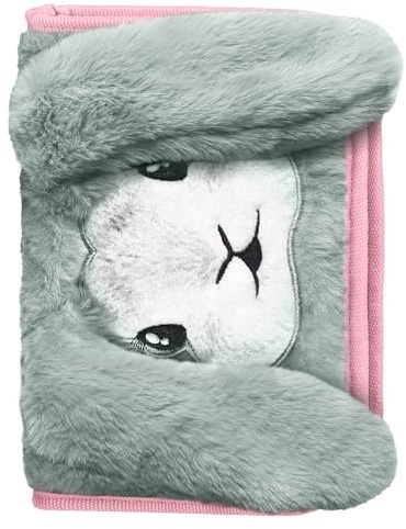 Baagl Federmäppchen für Mädchen - Schüleretui, Federtasche, Federmappe für Schreibwaren - Etui, Federpenal, Schulmäppchen (Bunny)