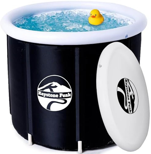 Keystone Peak Ice Bath - NUOVO 2023 - Potenzia il tuo sistema immunitario e migliora il recupero + Vasca per immersioni fredde + Vasca portatile per Atleti e Forze Speciali + Cold Water Therapy