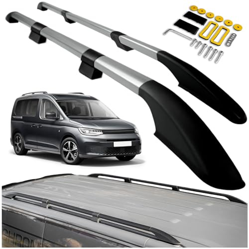 CHROMEMASTER | Compatibili con VW Caddy 4 2021+ Long | Barre Trasversali da Tetto, Mancorrenti sul Tetto | Sono Utilizzate per il Montaggio di Portapacchi, Box da Tetto o Portabiciclette