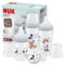 NUK Perfect Match Babyflaschenset | Ab 0 Monate | Passt sich dem Baby an | 3 Anti-Colic-Babyflaschen und Space-Schnuller | BPA-frei | Disneys Micky Maus | 4 Stück