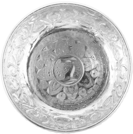 Ciieeo Cuenco De Hojalata Tallado Tailandés 10 Cm Diámetro, Resistente y Ligero, Adecuado Para Aceites Esenciales y Spa, Recipiente Pequeño Para Salón y Uso Doméstico