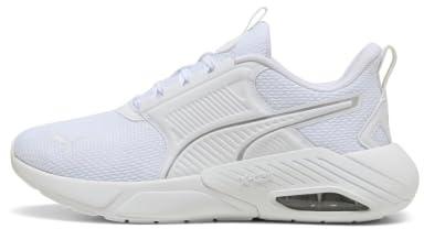 Puma X-Cell NOVA FS, Unisex Straßen-Laufschuh, Puma White-Puma Silver,