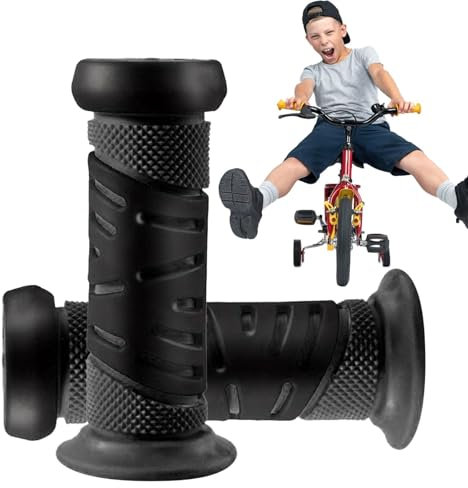 Fahrradgriffe, Gummi, weiche Fahrradgriffe – Kinder-Fahrradgriffe, rutschfeste Gummi-Lenkergriffe für Kinder, verbesserter Fahrkomfort