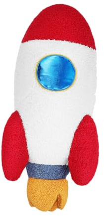Cabilock Rocket Shaped Pillow Plush Space Throw Pillow Boys and Girls Astronaut Stuffed Toy Boys Room Space Decor Soft Bed Cushion for Sleeping and Room Decoration
