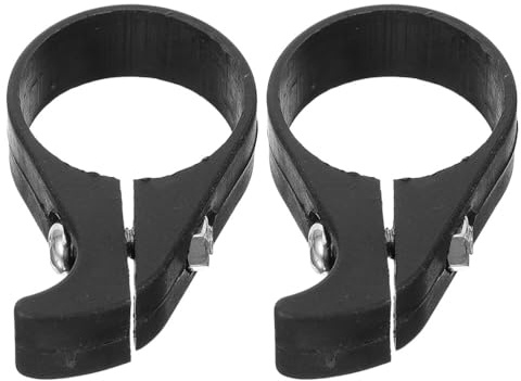 Outanaya Protector de Cadena Estabilizador y Guía de Cadena de Plástico Negro para Bicicleta de Montaña Mecanismo Anticaídas y Fácil Instalación Paquete de 2 Piezas