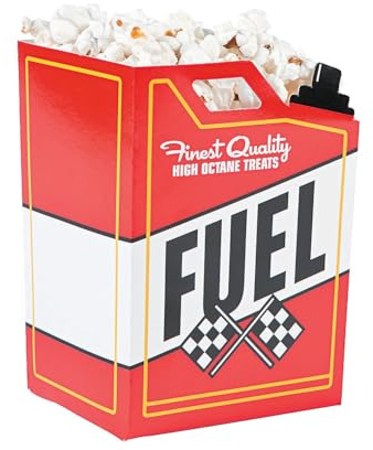 Fun Express Race Car Fuel Can Popcorn Treat Boxes – Perfect for Racing - Themed Birthday - Parties Fun Popcorn Containers for Kids Ideal for Party Favors and Goodie Bags – 24 Pieces - Multi-colored