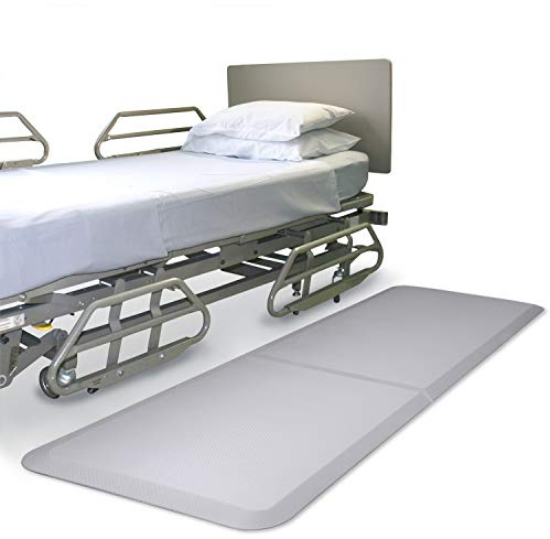 NYOrtho Bedside Fall Mat for Elderly - 70 x 24 Bi-Fold Design - Non-Slip, Impact-Absorbing Foam Mat for Fall Prevention and Floor Safety - Bedside Protection Cushion - 5-Pack for Seniors, Adults