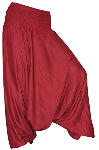 PANASIAM Aladinhose einfarbig korallen rot XL