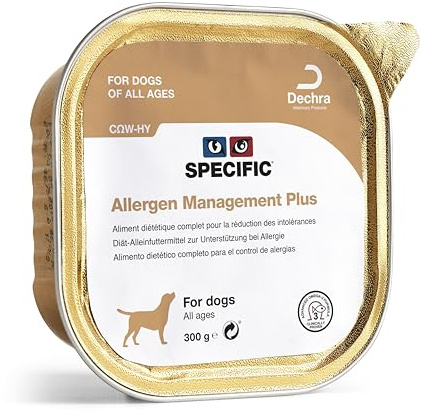 SPECIFIC® Allergen Management Plus (CΩW-HY) 6x300g - Hypoallergenes Hundefutter mit hydrolisiertem Lachs - Nassfutter für Hunde - Omega-3 -Glutenfrei - Alle Altersklassen - DECHRA Veterinary Products