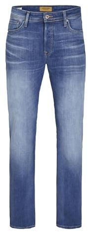 Jack & Jones Male Comfort Fit Jeans Mike Original Jos 697 Indigo Knit, Blu, 33W x 30L