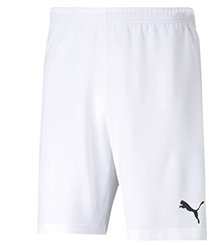 PUMA Herren Teamrise Shorts, Puma White-puma Black, L EU