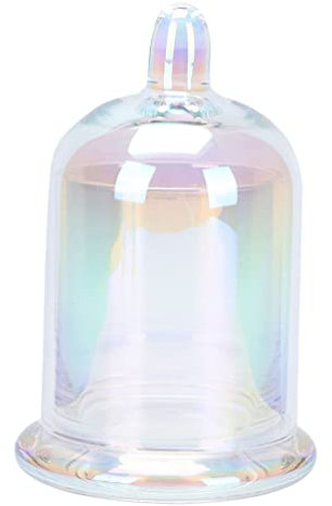 minkissy Deko Glasglocke Pflanzen Glaskuppel Rose Glashaube Pflanzglocke Kuchenglocke Muffinglocke K?seglocke Dekoglocke für Tortenplatte Hochzeit Tischdeko Geburtstag Party Deko