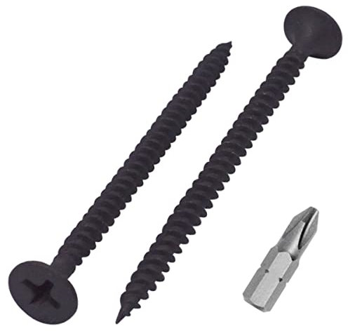 SKIR'CO Lot de 300 vis pour cloison sèche, finition phosphatée 3,5 x 55 mm, filetage fin, tête Trompette Phillips