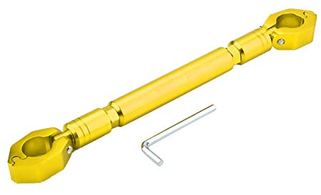 Barra Transversal de Aluminio, Barra Estabilizadora Ajustable para Manillar de 22 mm, Refuerzo de Equilibrio y Control para Motocicletas, Scooters y ATVs