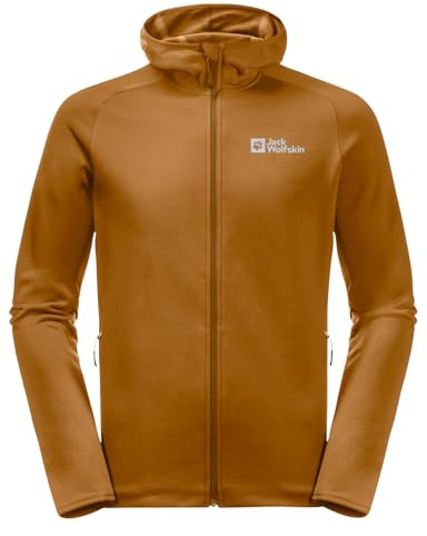 Jack Wolfskin Baiselberg-Felpa con Cappuccio, Taglia M Giacca, Safflower, L Uomo
