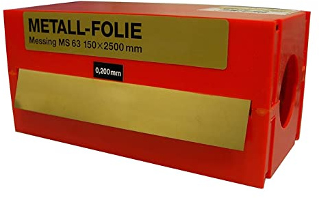 Rouleau de cerclage calibré 2,5 m x 150 mm en laiton, idéal pour le serrage et la fabrication de structures métalliques.