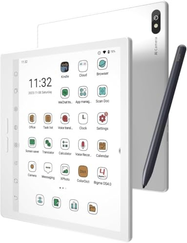 Bigme B7 Pro 7-tums färg-ePaper-surfplatta med 8+256GB lagring och 4G-telefonifunktion (Vit)