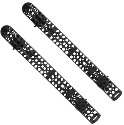 BESPORTBLE Protector Desmontable para Calentador de Acuario 31,5 Cm, Funda Protectora de Plástico Negra Resistente al Calor, 2 Piezas, Cubierta Aislante Segura para Peces y Accesorios