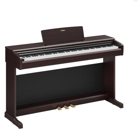 YAMAHA YDP-146 Digitalpiano – 88 Viktade GHS-Tangenter, CFX Concert Grand-Ljud, 8W Stereo Högtalare, Bluetooth, 3 Pedaler, Perfekt för Hemmet & Nybörjare – Rosewood
