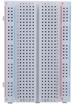 YWBL-WH 400 Punti Breadboard Senza Saldatura 85x55mm per Test Circuiti Elettronici e Prototipazione DIY