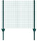 ESTEXO Zaun-Set Komplett-Set Volierendraht Zaun Draht Hasendraht Drahtzaun Drahtgeflecht 4eck Gartenzaun Drahtgitter mit Pfosten (Grün / 1x25 m / 12x12 mm)
