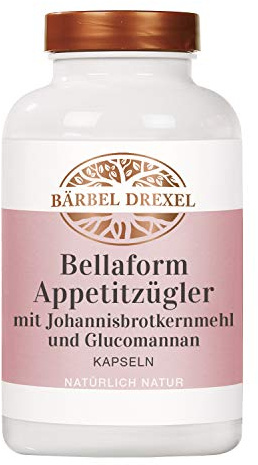 BÄRBEL DREXEL® Bellaform Appetitzügler Mit Johannisbrotkernmehl und Konjak-Glucomannan Kapseln (180 Stk) Natürlich Natur