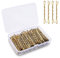 Haarnadeln, 150 Stück Wellenform Haarklammern, Metall Bobby Pins, Haarnadel-Set für Kinder, Mädchen Haarzusätze, Friseursalon (Gold)