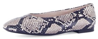 Gabor Damen Klassische Ballerinas, Frauen Flats,Halbschuhe,Sommerschuhe,Slipper,Ballerina-Schuhe,Ballett-Schuhe,Natur/schwarz,38 EU / 5 UK