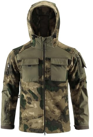 Generico Parka Uomo Invernale Invernale Giacca Caccia Impermeabili Giubbotto Tattico Militare Felpa Abbigliamento Tattico Militare Felpa Trekking Uomo Pesca Giubbotto M
