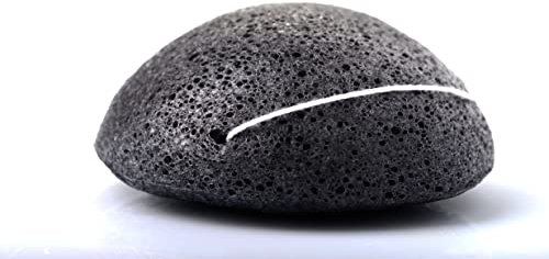 Camassia Esponja Konjac Carbón de Bambú | Utensilios para cosmética casera y natural | Esponja natural para limpieza y exfoliación facial