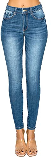 WAX JEAN Women's Repreve Butt I Love You Push-Up High-Rise Skinny Jeans, Medium, 11