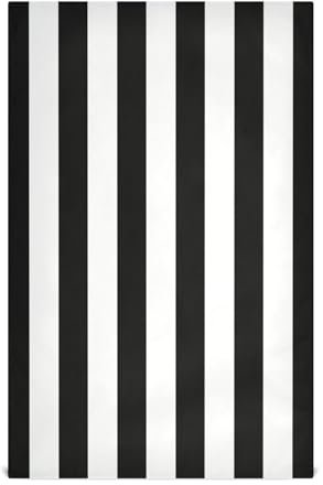 RPLIFE Trapos de secado de platos con rayas blancas y negras, 28 x 18 pulgadas, absorbentes, juego de toallas de cocina decorativas