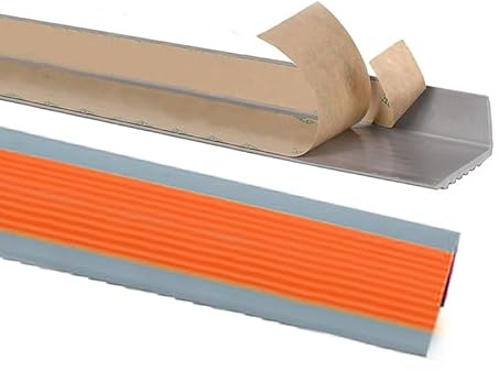 Profilo Per Gradini Profilo Per Scale In PVC A Forma Di L Profilo Per Bordi Scale Elegante Protezione Per Scale Angolare Profilo Paragradino Per Piastrelle,Legno Massello,Scale In Marmo ( Color : Oran