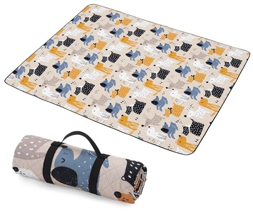 Naturehike Picknickdecke Wasserdicht Große Decke 210 x 240CM Bequeme Weiche Campingdecke Maschine Waschbar Stranddecke Tragbar für Outdoor Wandern