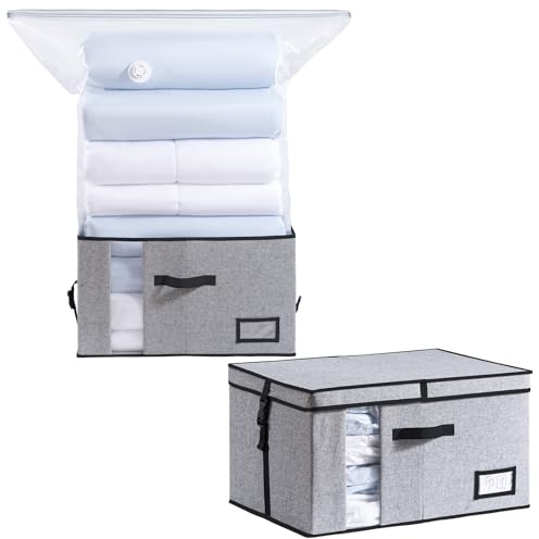 TAILI Bolsa de Almacenamiento al Vacío con Caja, Set 2 en 1, 53x38x30 cm