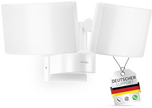 Oktaplex Cali bakre LED-utomhu, svängbar, vit, 3 000 K, varmvit belysning, 40 W, IP65, 230 V