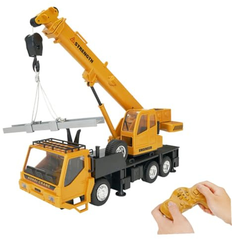 Abaodam 24 Control Remoto, Grúa Elevadora con Mesa Giratoria 320° y Batería Recargable, Coche de Juguete Educativo, Adecuado para Desarrollo y Juegos en Casa