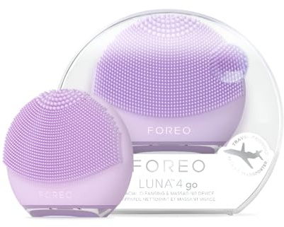 FOREO LUNA 4 go Gesichtsreinigungsbürste & straffende Massage - Premium Hautpflege - Verbessert Aufnahme von Gesichtspflegeprodukten - Einfache Hautpflege-Tools - Für alle Hauttypen - Lavender