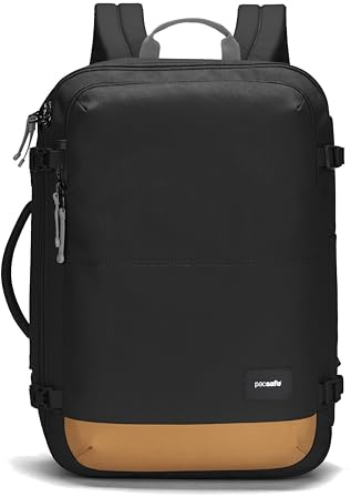 Pacsafe Go Anti Theft 34l Carry-on Backpack, Jet Black, One Size, Go Anti Theft 34l Carry-on Backpack