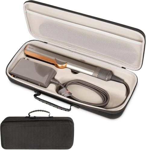 LIUIIVIRI Hard Travel Case Compatible with Dyson airstraight HT01 Hair Straightener & Power Supply, Waterproof and Shockproof Storage caryying case