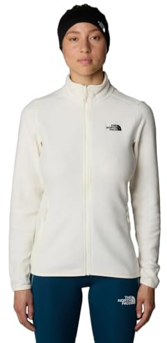 The North Face NF0A855O4HP1 Women’s 100 Glacier Fz - Eu Sweatshirt Damen White Dune-NPF Größe M
