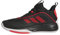 adidas Herren OWNTHEGAME 3.0 Shoes Basketball-Schuhe, core Black/Lucid red/FTWR White, 43 1/3 EU