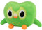 Funtery Grüne Eule Plüschtier, 27 X 20 cm Duolingo Plush Eule Plüschtier Duo plüschtier Süßes Cartoon Grüne Eulen Kuscheltier Eulen Sofakissen für Heimdekoration Kinder Geburtstagsgeschenk