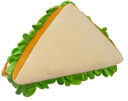 JISADER Peluche de sándwich, Divertido cojín para abrazar, Multiusos, para niños y Adultos, para Sala de Estar, Fiestas, Ropa de Cama, inauguración de casa