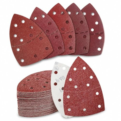 LONGERSIZHAN 30Pcs Lijas Eléctrica Lija Madera Grano 60, para Pared