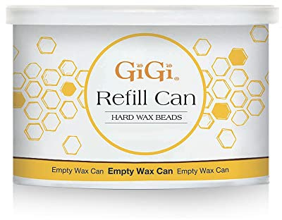 GiGi Hard Wax Beads for Hair Removal, Empty Wax Refill Can for Hard Wax Beads - Professional Wax Warmer Compatible, Reusable & Heat-Resistant Container for Easy Waxing