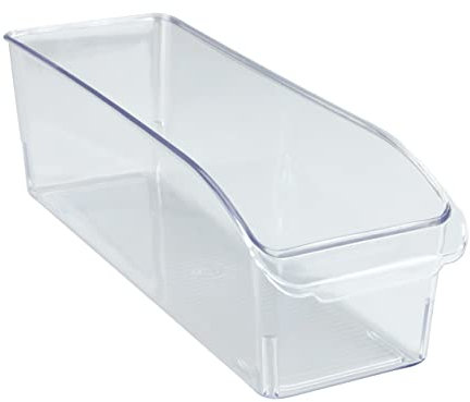 WENKO Kühlschrank-Organizer S, Aufbewahrungsbox für Kühl- und Vorratsschrank zum Sortieren von Lebensmitteln, lebensmittelecht, transparentes Design, 10 x 9,5 x 31 cm, aus robustem PET